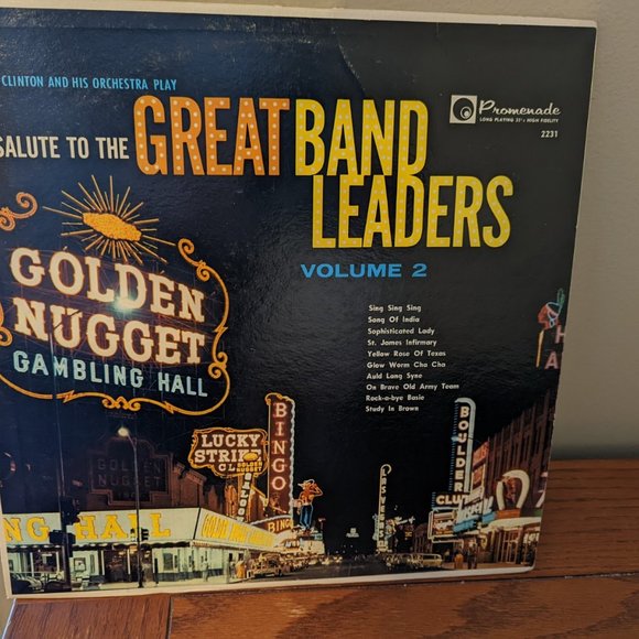 A Salute to the Great Band Leaders Vol. 2 Promenade Records LP Vinyl Vegas Cover - Picture 3 of 4